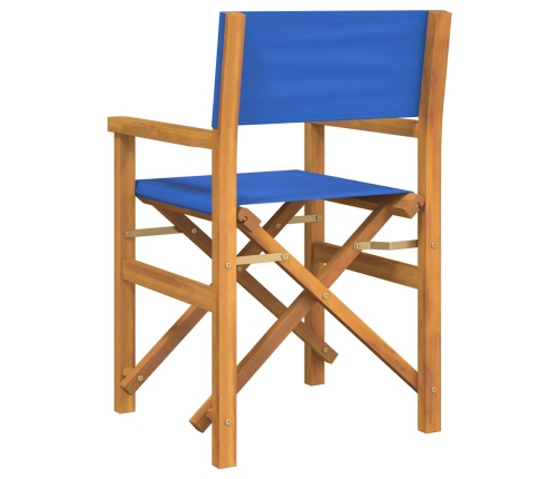 Silla de director plegable madera maciza de teca azul