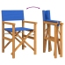 Silla de director plegable madera maciza de teca azul