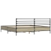 vidaXL Estructura cama madera ingeniería metal roble Sonoma 200x200 cm