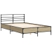 Estructura cama madera ingeniería metal roble Sonoma 120x190 cm