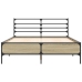 Estructura cama madera ingeniería metal roble Sonoma 120x190 cm