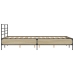 Estructura cama madera ingeniería metal roble Sonoma 120x190 cm