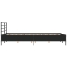 vidaXL Estructura de cama madera de ingeniería y metal negro 140x190cm