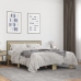Estructura cama madera ingeniería metal roble Sonoma 140x190 cm
