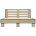 Estructura cama madera ingeniería metal roble Sonoma 140x190 cm