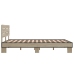 vidaXL Estructura cama madera ingeniería metal roble Sonoma 120x200 cm