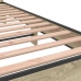 Estructura cama madera ingeniería metal roble Sonoma 120x190 cm