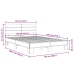 Estructura cama madera ingeniería metal roble Sonoma 120x190 cm