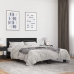 Estructura de cama madera de ingeniería y metal negro 140x190cm