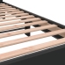 Estructura de cama madera de ingeniería y metal negro 140x190cm