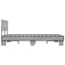 Estructura cama madera ingeniería metal gris Sonoma 120x200 cm