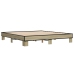 Estructura cama madera ingeniería metal roble Sonoma 160x200 cm