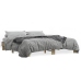 Estructura cama madera ingeniería metal roble Sonoma 160x200 cm