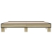 Estructura cama madera ingeniería metal roble Sonoma 160x200 cm