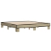 Estructura cama madera ingeniería metal roble Sonoma 160x200 cm