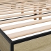 Estructura cama madera ingeniería metal roble Sonoma 160x200 cm