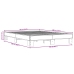 Estructura cama madera ingeniería metal roble ahumado 160x200cm