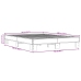Estructura cama madera ingeniería metal roble ahumado 150x200cm