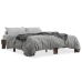 Estructura cama madera ingeniería metal marrón roble 150x200 cm