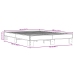 Estructura cama madera ingeniería metal marrón roble 150x200 cm