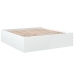 Estructura de cama madera de ingeniería blanca 200x200 cm