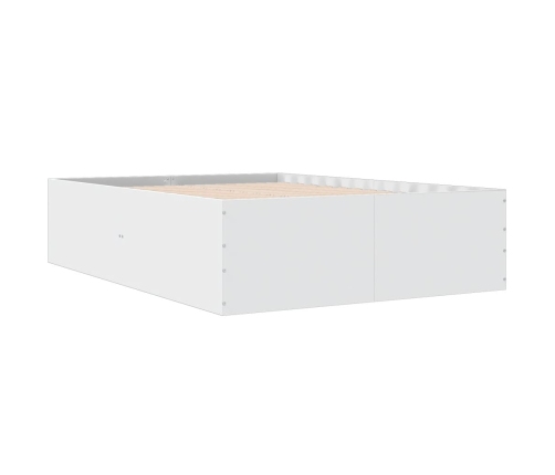 Estructura de cama madera de ingeniería blanca 120x200 cm