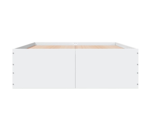 Estructura de cama madera de ingeniería blanca 120x200 cm