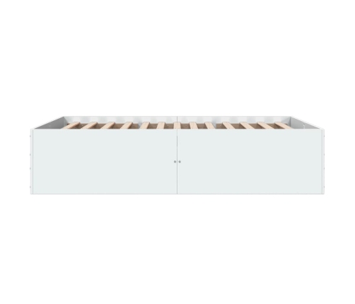 Estructura de cama madera de ingeniería blanca 120x200 cm