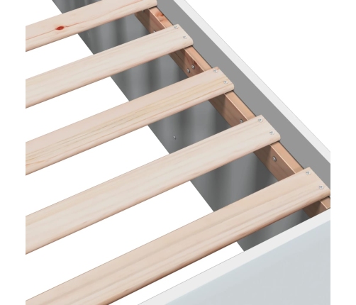 Estructura de cama madera de ingeniería blanca 120x200 cm