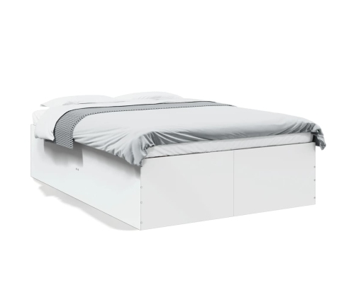 Estructura de cama madera de ingeniería blanca 120x200 cm