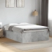 Estructura de cama madera de ingeniería gris hormigón 120x200cm