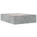 Estructura de cama madera de ingeniería gris hormigón 120x200cm