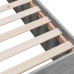 Estructura de cama madera de ingeniería gris hormigón 120x200cm