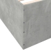 Estructura de cama madera de ingeniería gris hormigón 120x200cm