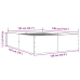 Estructura de cama madera de ingeniería negra 135x190 cm