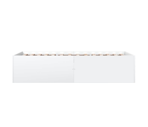Estructura de cama madera de ingeniería blanca 90x190 cm