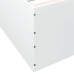 Estructura de cama madera de ingeniería blanca 90x190 cm