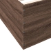 Estructura de cama madera de ingeniería roble marrón 75x190 cm