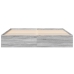 Estructura de cama madera de ingeniería gris Sonoma 200x200 cm