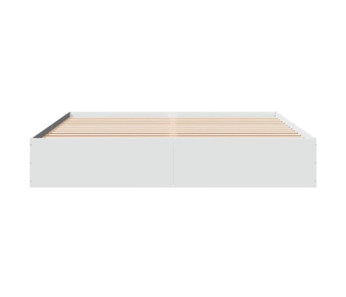 Estructura de cama madera de ingeniería blanca 180x200 cm