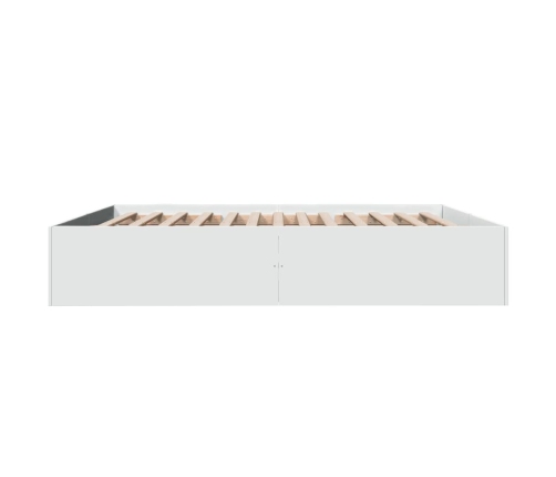 Estructura de cama madera de ingeniería blanca 180x200 cm