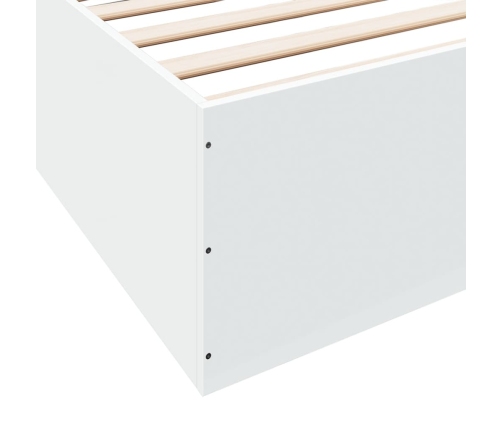 Estructura de cama madera de ingeniería blanca 180x200 cm