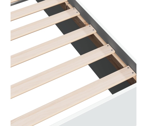 Estructura de cama madera de ingeniería blanca 180x200 cm