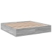 Estructura de cama madera de ingeniería gris Sonoma 180x200 cm