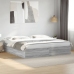 Estructura de cama madera de ingeniería gris Sonoma 180x200 cm