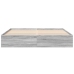 Estructura de cama madera de ingeniería gris Sonoma 180x200 cm