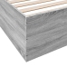 Estructura de cama madera de ingeniería gris Sonoma 180x200 cm