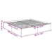 Estructura de cama madera de ingeniería gris Sonoma 180x200 cm