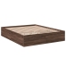 Estructura de cama madera de ingeniería marrón roble 150x200 cm
