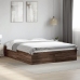 Estructura de cama madera de ingeniería marrón roble 150x200 cm
